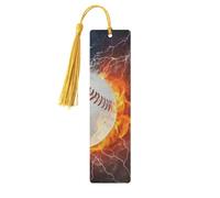 Baseball Wooden Bookmark Perfect Decoration for Bookmarks Lovers Students Reading Book Club