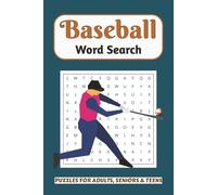 Baseball Word Search Puzzle Book: A Fun Word Find featuring Batting, Pitching, Stadium Lingo & More | Perfect for Adults, Teens, Coaches & Sports Lovers