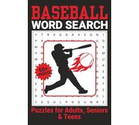 Baseball Word Search Puzzle Book for Adults, Seniors and Teens: Puzzle Searches for Baseball Fans, Parents, and Coaches | 6x9 Inches | 50+ Engaging Puzzles