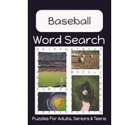 Baseball Word Search Puzzle Book: Fun, Easy to Read Print About Baseball | 6x9 Inches | Gift for Vacation, Holidays, Birthdays and Free Time