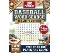 Baseball Word Search Puzzle Book: Step Up to the Plate - 150 Large-Print Baseball Puzzles, 3,000 Words & Full Solutions