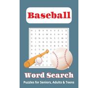 Baseball Word Search Puzzle Book: Word Searches with Easy to Read Print about Baseball | 6x9 inches, 110 pages | 50+ puzzles ... Gift for Holidays, Fun, or Relaxing