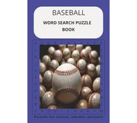 BASEBALL WORD SEARCH PUZZLE BOOK: Word searches with easy to read print about baseball, batting, home runs, scoring hits (6x9 inches, 110 pages, 50+ ... teens to adults to test baseball knowledge!
