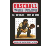 Baseball Word Search Puzzle Book: Word Searches with Easy to Read Print about Baseball, Big League, All-Stars and More | 6x9 inches, 110 pages | 50+ ... Gift for Vacations, Holidays and Free Times