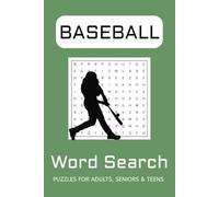 Baseball Word Search Puzzle Book: Word Searches with Easy to Read Print about Baseball, Sports and more | 6x9 inches, 110 pages |50+ Puzzles... Gift for Vacation, Holidays and Free Times