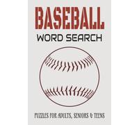 Baseball Word Search Puzzle Book: Word Searches with Easy to Read Print about Baseball, Stadiums, Positions and More │ 6x9 inches, 120 pages │ 50+ ... Gift for Vacations, Holidays and Relaxation