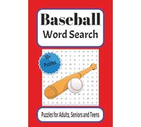 Baseball Word Search Puzzle Book: Word Searches with Easy to Read Print about Baseball, The National Pastime |6x9 inches, 110 pages|50+ Puzzles...Gift for Vacations, Holidays and Fun Times!