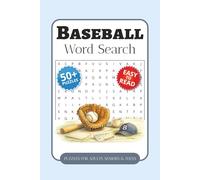 Baseball Word Search Puzzle Book: Word Searches with Easy-to-Read Print about Home Runs, Baseball Teams, Ballparks, and More | 6 x 9 Inches, 110 Pages ... Gift for Vacations, Holidays, and Free Time