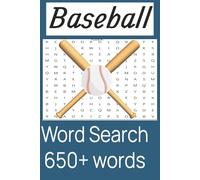 Baseball Word Search puzzle book: Word Searches with Easy to Read Puzzles about Baseball Terms, Gear, Players and More| 6 x 9 inches 110 pages| 50+ ... Gift for Vacations, Free Time, or Long Trips