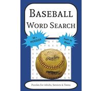 Baseball Word Search: Puzzles for Adults, Seniors and Teens | Easy to Read | 6x9 Inches, 110 Pages | 50+ Puzzles | Gift For Any Baseball Enthusiast, Vacations, Holidays, And Free Times