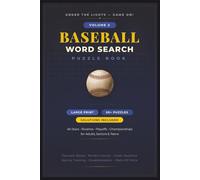 Baseball Word Search: VOLUME 2 - Under The Lights Game on! Word Search Puzzle Book with Easy to Read Print about Baseball All ... & Free Time (Grand Slam Puzzle Collection)