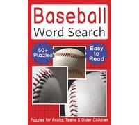 Baseball Word Search: Word Search Puzzles with Easy-to-Read Print about Game Terms, Actions, Descriptions and More | 6 x 9 inches (15.24 x 22.86 cm), ... for Vacations, Holidays and Long Waits