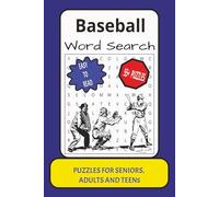 Baseball Word Search: Word Search with Easy to Read Print about Baseball, Puzzle Book, Baseball Activity, Brain Games, Players and More : 6x9 inches: ... (Sports and Activities Word Search Book)
