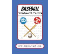 Baseball Wordsearch Puzzle: Word Searches with Easy to Read Print about Baseball, Baseball Players and More | 6x9 inches, 110 pages | 50+ Puzzles ... Gift for Vacations, Holidays and Relaxation