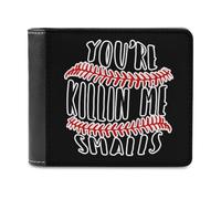 Baseball You're Killing Me Smalls Slim Bifold Wallet Minimalist Wallets Pouch with Card Slots for Men Women