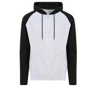 Baseball Zip Up Hoodie Contrast Hooded Sweat Jacket Zipped Hoody Sweatshirt