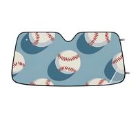 Baseballs Balls Car Windshield Sun Shade,Cars Shade Front Windshield,Blocks UV Ray to Keep Your Vehicle CoolSun Visor Protector for Fits Car Truck SUV (55"x27.5")