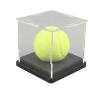 Baseballs Holder, Baseball Stands Display, 3.35x3.35x3.35 Inch Multi Sport Design & Compatibility, Transparent Acrylic Dustproof Toy Cabinet, for Tennis, Softball, Sports Collector, Game Room, Bedroom