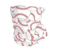 Baseballs Neck Gaiter 26X30Cm Breathable Headscarf Comfortable Face Shield For Outdoor Skiing Climbing