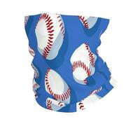 Baseballs Sport Ball Neck Warmer 26X30Cm Washable Headscarf Stylish Face Shield For Sports Outdoor Men