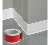 Baseboard, 3.2ft Self-Adhesive Baseboard Molding Trim, Flexible Wall Base Cove Avoid Dust Caulk
