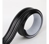 Baseboard, 9.8 ft Self-Adhesive DIY Crown Molding Ceiling Molding, Caulk and Trim Strips,PVC Molding Trim(Black,4CM)