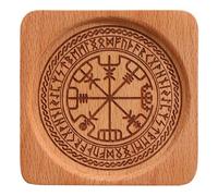 Baseboard Astrology Pentacle Candlestick Altar Plate Wicca Divination Decorative Tray