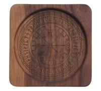 Baseboard Astrology Pentacle Candlestick Altar Plate Wicca Divination Decorative Tray