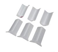 Baseboard Corner 6-Pack for for 82mm/8cm Skirting, 3 Inside + 3 Outside Corners-Connector, ABS Wall Base Corner Trim, Quarter Round Trim Compatible(M White)
