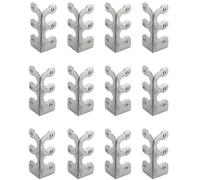 Baseboard Corner Protectors - 12 Pieces Vintage Metal Corner Protectors, Solid Brass Decorative Corner Protector, Floor Skirting Board Corner Protectors, Home Decor Accessories For Furniture, Cabinets