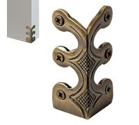 Baseboard Corner Protectors | Edge Corner Protectors Metal Skiffers,Decorative Protector Cover, Solid Brass Skirting Board Corner Protectors, Home Corner Guard for Home