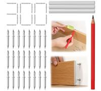Baseboard Double - Headed Nails : For Skirting Wood Trim Drywall - Rust-Resistant - No Drill - No Marks Includes 300 PCS Seamless Installation - 1 pair of hands 2 actions done in 3 seconds.