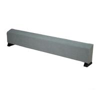 Baseboard Heater Cover Dust Proof Protector For Indoor Heating Systems Simple Solid Color Polyester Fabric Sleeve Easy To Clean And Maintain Gray Size 125 By 8cm(Medium Light Gray)