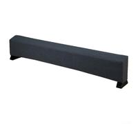 Baseboard Heater Cover Dust Proof Protector For Indoor Heating Systems Simple Solid Color Polyester Fabric Sleeve Easy To Clean And Maintain Gray Size 125 By 8cm(Large Dark Gray)