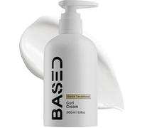 BASED BODYWORKS All-Natural Curl Crem: Defines Curls Controls Frizz Medium Fixing All Day Hydrates and Nourishes with Agave Silk Protein and Castor Oil