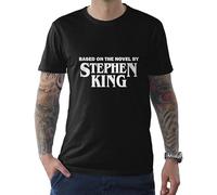 Based On The Novel by Stephen King Horror Tee Unisex 100% Cotton Short-Sleeve T-Shirts Black XXXL