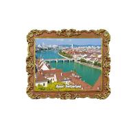 Basel Switzerland Refrigerator Magnet Travel 3D Souvenir Fridge Decoration Magnetic Sticker Craft Collection