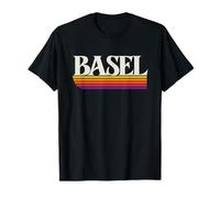 Basel Switzerland Retro Graphic T-Shirt
