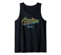 Basel Switzerland Travel Souvenir City Landmark Gift Tank Top
