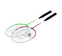 Toyrific Baseline Badminton Racket Set, Racquets and Shuttlecocks, 2 Player with Net and Poles, Complete Set