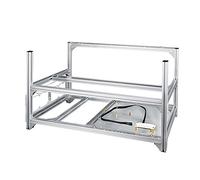 Baseltek 6 GPU Aluminum Mining Rig Open Air Frame Case