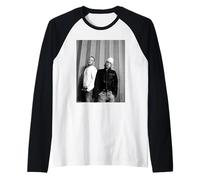 Basement Jaxx Electro House Duo Red Alert B&W Andy Willsher Raglan Baseball Tee