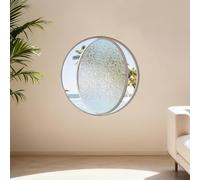 Basement Rotating Glass Windows, Tempered Glass Window, Adjustable Ventilation Replacement Windows, 360 Degree Rotating Casement Window, for Bathroom, Basement and Utility Rooms(White 2,100cm)