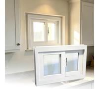 Basement Sliding Window with Screen Tempered Glass Basement Window