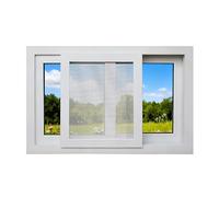 Basement Sliding Window with Screen & Tempered Glass - Perfect for Shed Chicken Coop or Bathroom Replacement (HXW 66x58CM)