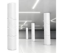 Basement Support Pole Protector Pad, Extra Thick Foam Round Pole Cushion/Crash Mat, Pole Padding for Boxing Gym Utility Pole Around Garage(White,Dia-8"/20.3cm)