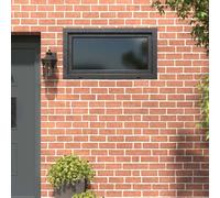 Basement Window Anthracite 110 x 50 cm PVC & Glass Tilt-Turn Right Durable 5-ch