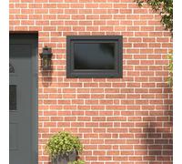 Basement Window Anthracite 80 x 70 cm PVC & Glass Tilt-Turn Right 60mm Frame 5ch