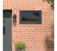 Basement Window Anthracite PVC & Glass 100 x 70 cm Tilt-Turn Right 60mm 5ch heat