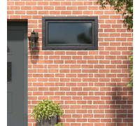 Basement Window Anthracite PVC & Glass 100x70 cm Tilt-Turn Right 5-Chamber Ins.